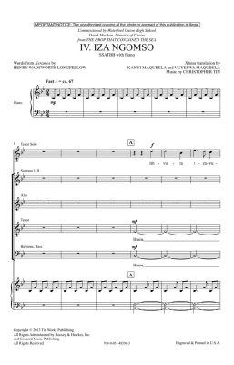 Iza Ngomso (from The Drop That Contained the Sea) - Tin - SSATBB