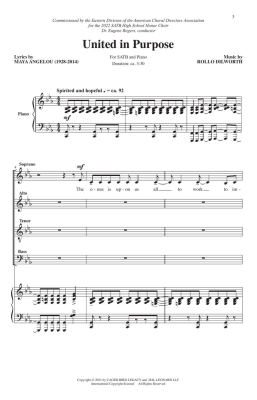 United in Purpose - Angelou/Dilworth - SATB