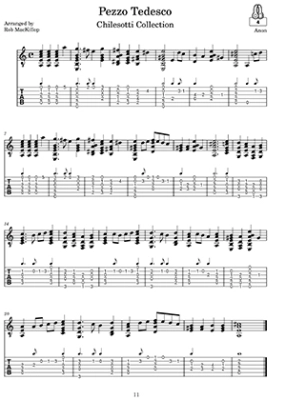 Famous Lute Solos Arranged for Plectrum Guitar - MacKillop - Guitar TAB - Book/Audio Online