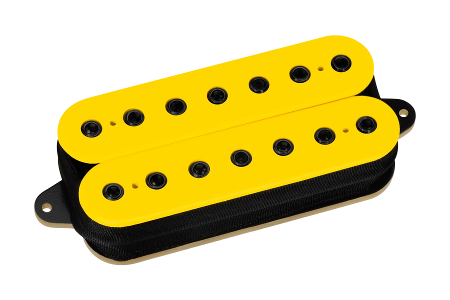 DP712 Super Distortion 7 String Pickup - Yellow with Black Poles