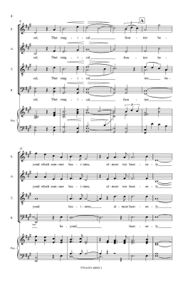 The Saddest Noise (Movement II from The Lost Birds) - Dickinson/Tin - SATB