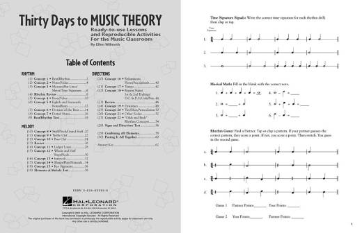 Thirty Days to Music Theory (Classroom Resource) - Wilmeth - Teacher\'s Manual