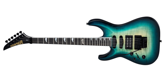 SM-1 Figured Electric Guitar, Left-Handed - Caribbean Blue