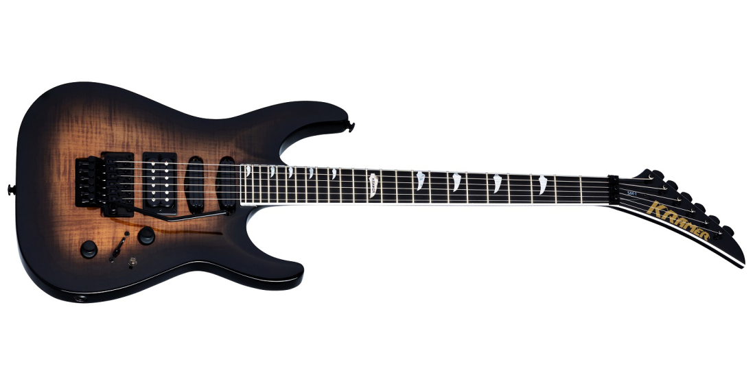 SM-1 Figured Electric Guitar - Black Denim