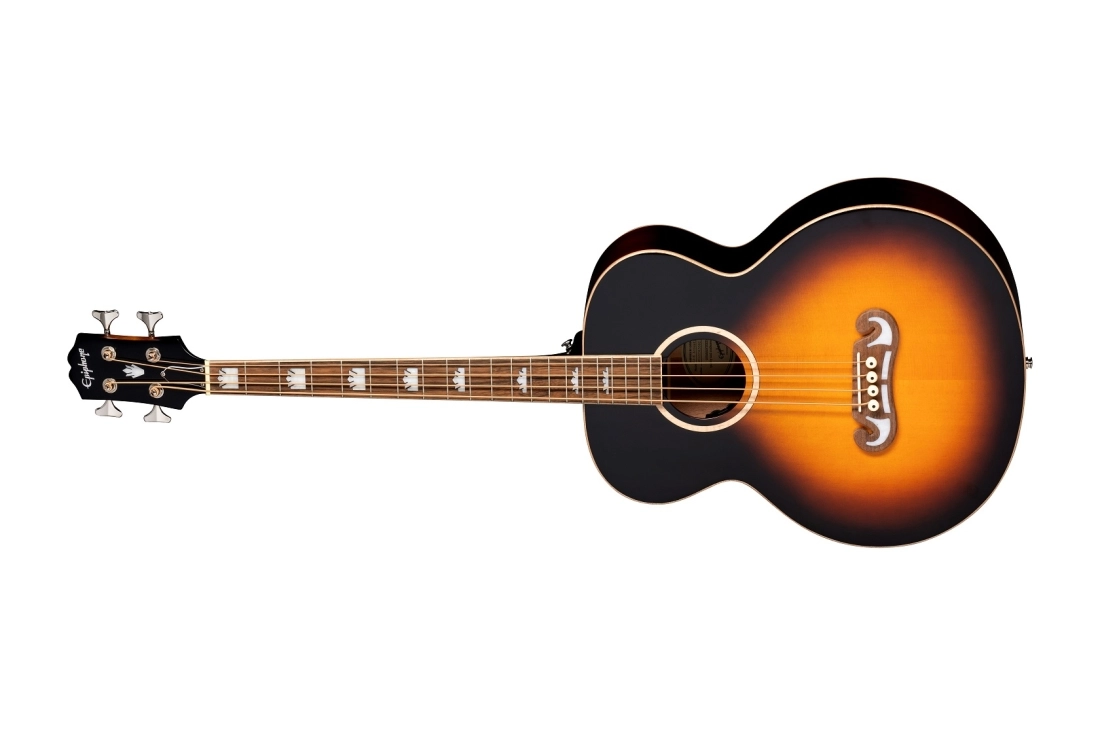 El Capitan J-200 Studio Bass, Left-handed - Aged Vintage Sunburst