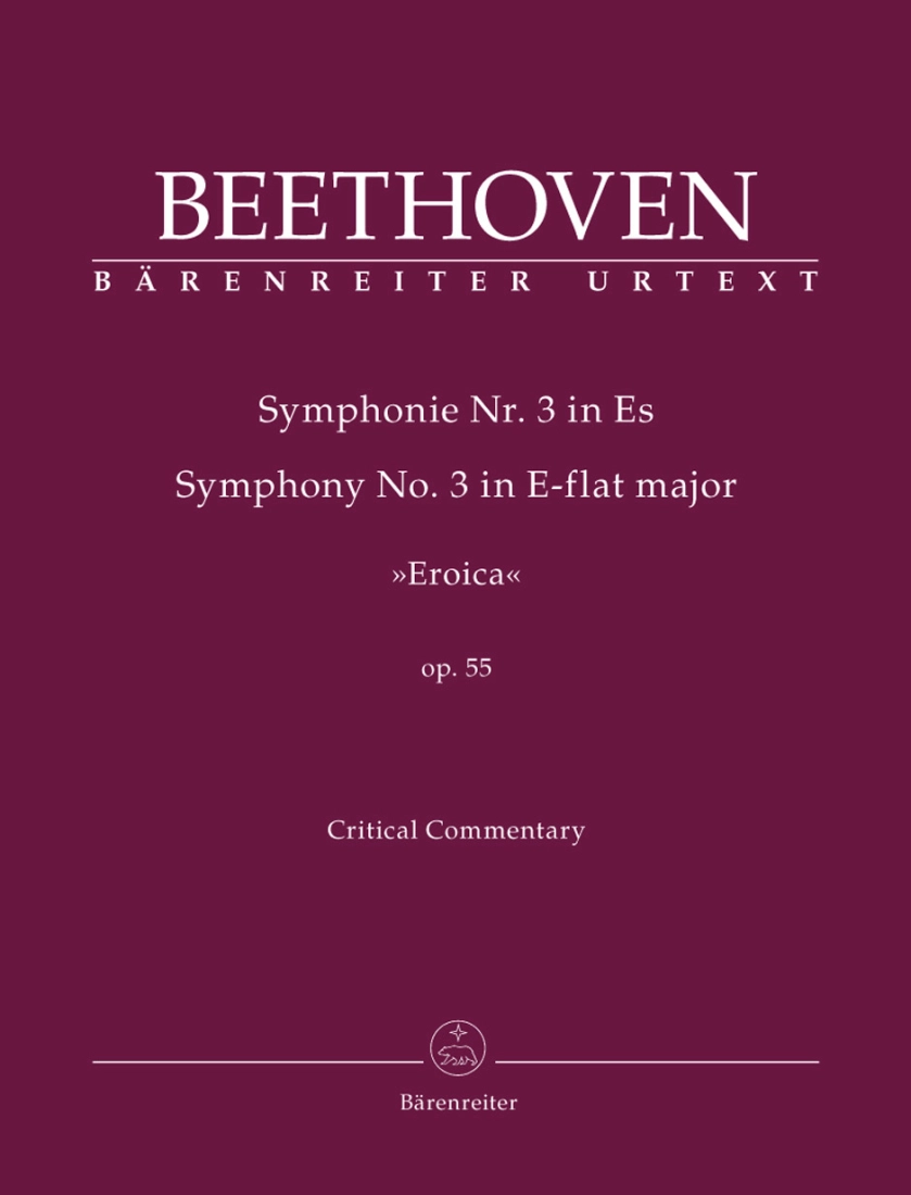 Symphony no. 3 in E-flat major op. 55 \'\'Eroica\'\' - Beethoven/Del Mar - Study Score - Book