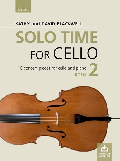 Solo Time for Cello, Book 2 - Blackwell/Blackwell - Cello/Piano - Book/Audio Online