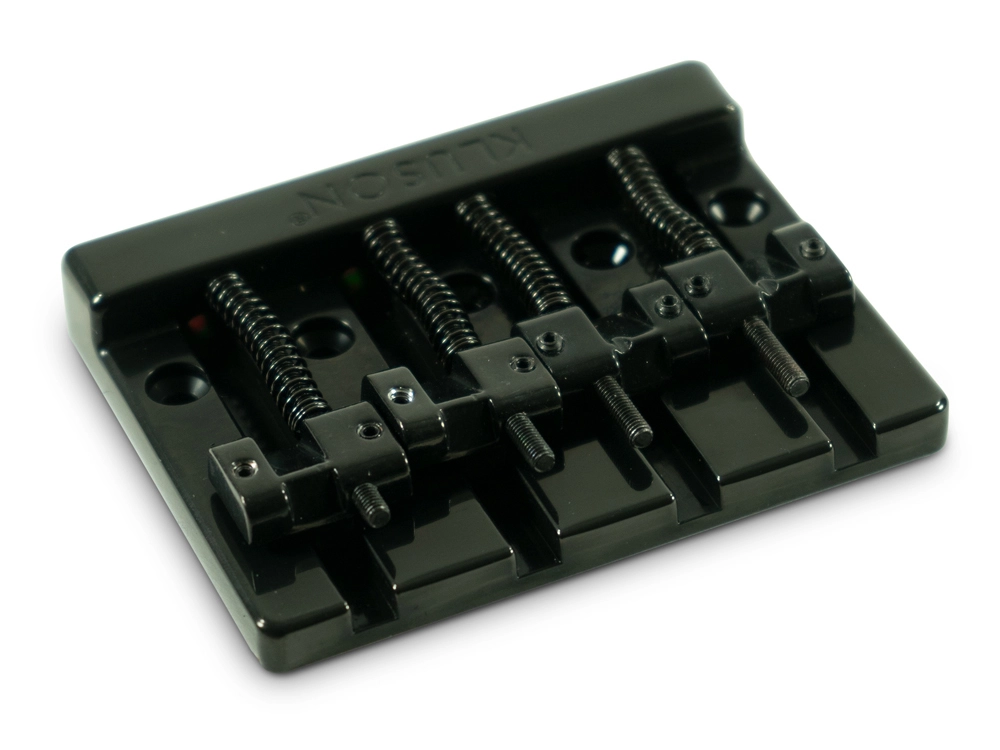 High Mass 4 String Bass Bridge Zinc - Black