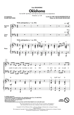 Oklahoma (from Oklahoma!) - Rodgers/Hammerstein /Brymer - SATB