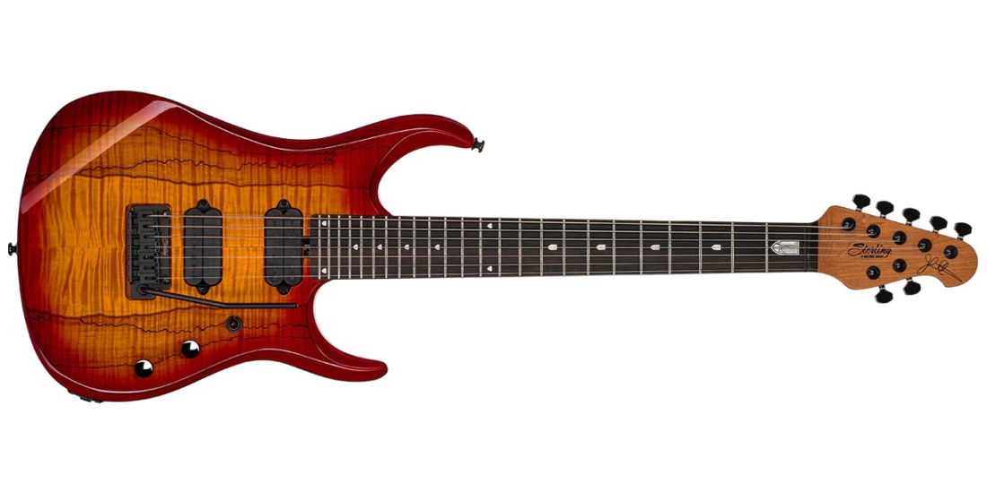 JP157 DiMarzio 7-String Electric Guitar - Blood Orange Burst