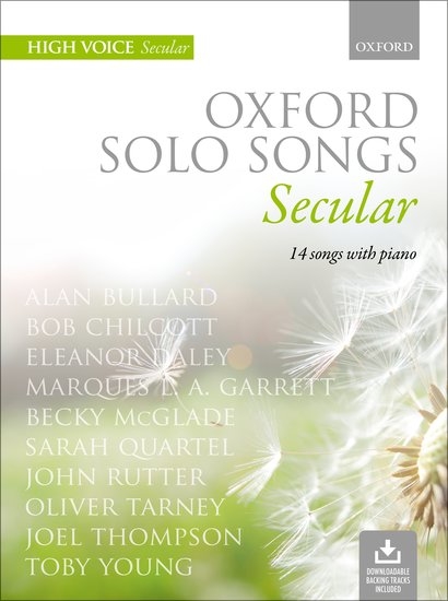 Oxford Solo Songs: Secular - High Voice/Piano - Book/Audio Online