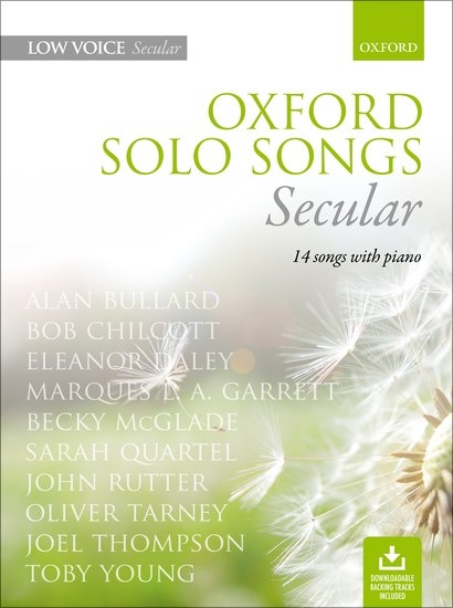 Oxford Solo Songs: Secular - Low Voice/Piano - Book/Audio Online