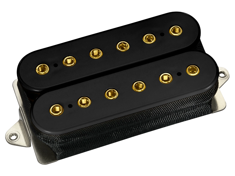 IGNO Bridge Humbucker F Spaced - Black with Gold Poles