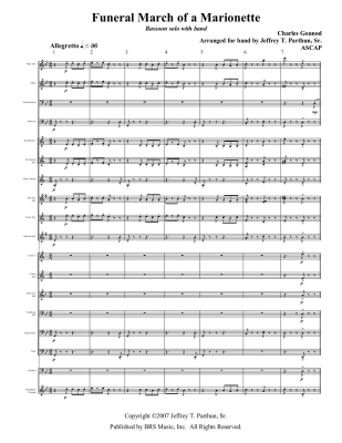 Funeral March of a Marionette - Gounod/Parthun - Concert Band/Bassoon Solo - Gr. 3