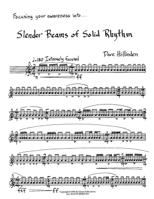 Slender Beams of Solid Rhythm - Hollinden - Percussion Solo
