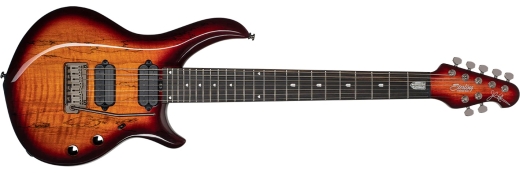Sterling by Music Man - Majesty X DiMarzio 7-String Electric Guitar with Gigbag - Blood Orange Burst