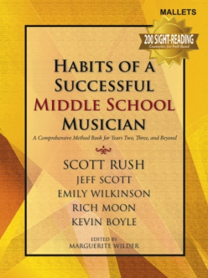 Habits of a Successful Middle School Musician - Mallets - Book
