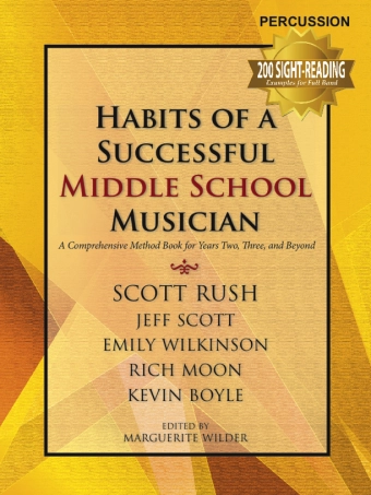 Habits of a Successful Middle School Musician - Percussion- Book