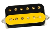 DiMarzio - Andy Timmons AT-1 F-Spaced Humbucker - Black\/Yellow with Gold Poles