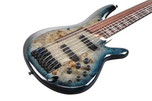 SR Bass Workshop 7-String Electric Bass - Cosmic Blue Starburst