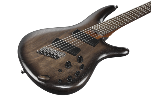 SR Bass Workshop 6-String Electric Bass - Black Stained Burst Low Gloss