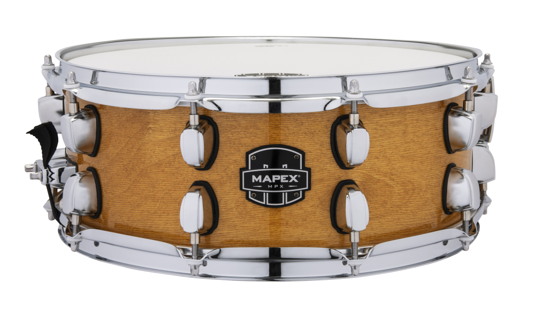 MPX 14x5.5\'\' Maple/Poplar Hybrid Shell Snare Drum - Gloss Natural