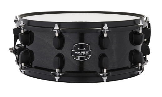 Mapex - MPX 14x5.5 Maple/Poplar Hybrid Shell Snare Drum - Transparent Midnight Black