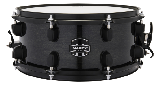 MPX 13x6\'\' Maple/Poplar Hybrid Shell Snare Drum - Transparent Midnight Black
