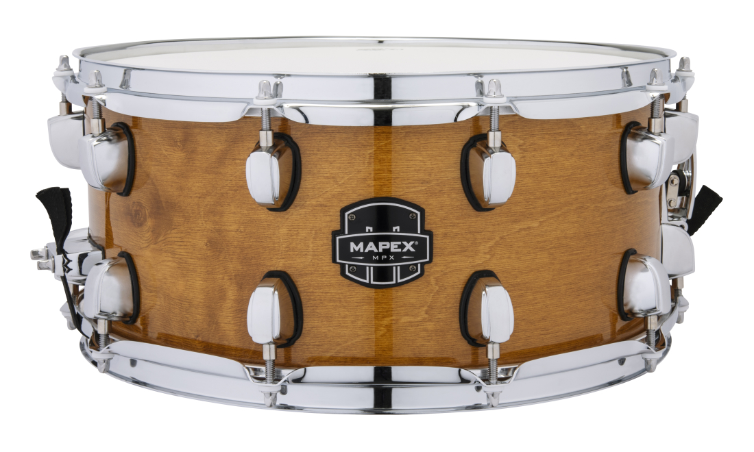 MPX 14x6.5\'\' Maple/Poplar Hybrid Shell Snare Drum - Gloss Natural