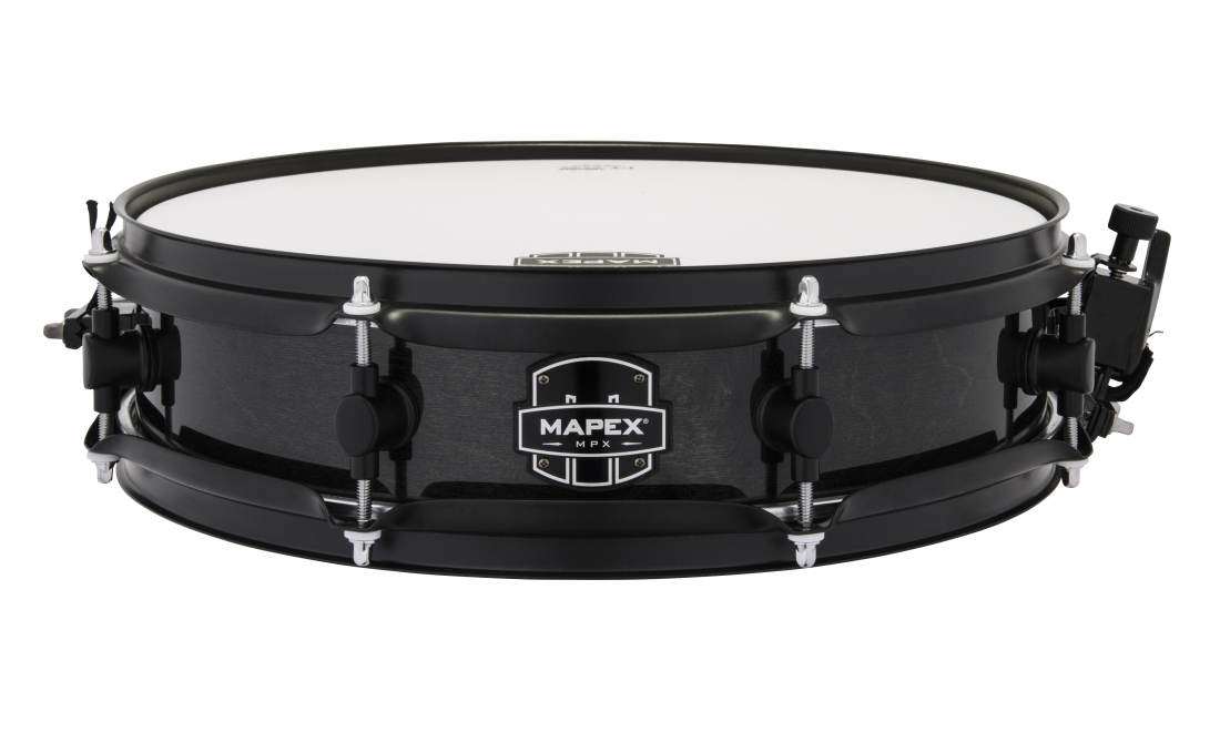MPX 14x3.5\'\' Maple/Poplar Hybrid Shell Side Snare Drum - Transparent Midnight Black