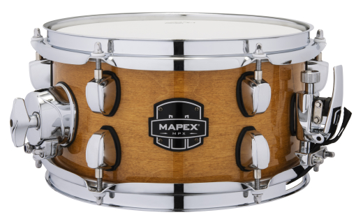 MPX 10x5.5\'\' Maple/Poplar Hybrid Shell Side Snare Drum - Gloss Natural