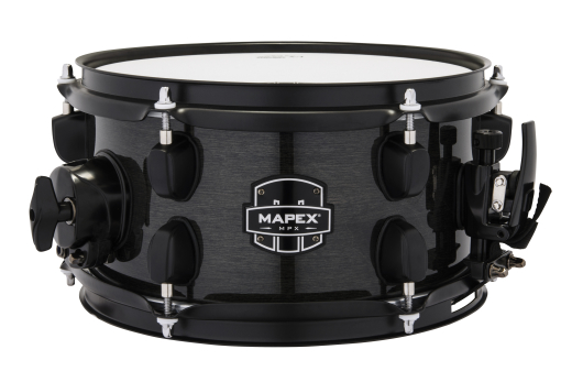 Mapex - MPX 10x5.5 Maple/Poplar Hybrid Shell Side Snare Drum - Transparent Midnight Black