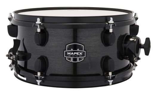 Mapex - MPX 12x6 Maple/Poplar Hybrid Shell Side Snare Drum - Transparent Midnight Black