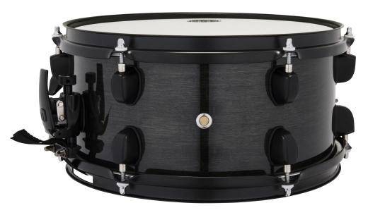 MPX 12x6\'\' Maple/Poplar Hybrid Shell Side Snare Drum - Transparent Midnight Black