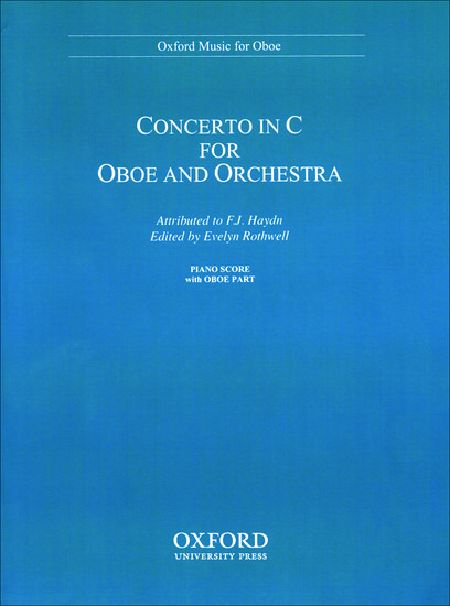 Concerto in C for oboe and orchestra - Haydn/Rothwell - Oboe/Piano - Book