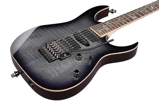 RG J Custom Electric Guitar with Case - Black Rutile