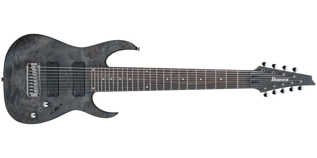 Axe Design Lab RG9PB 9-String Electric Guitar - Transparent Gray Flat
