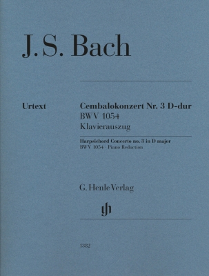 G. Henle Verlag - Harpsichord Concerto No. 3 in D Major, BWV 1054 - Bach /Minuth /Mullemann - Solo Piano/Piano Reduction (2 Pianos, 4 Hands)