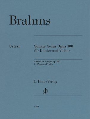 G. Henle Verlag - Sonata in A Major, Op. 100 - Brahms/Wiechert - Violin/Piano - Book