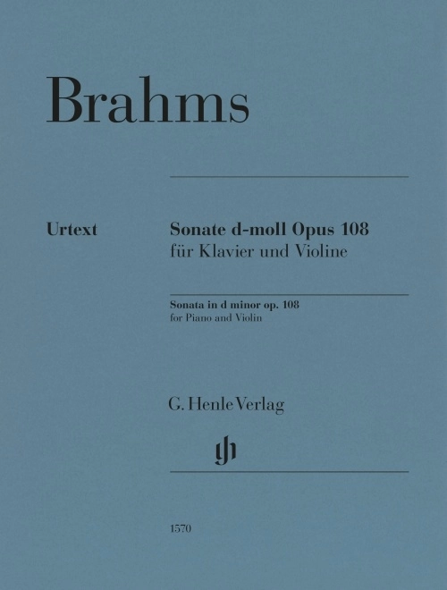 Sonata In D Minor, Op.108 - Brahms/Wiechert - Violin/Piano - Book