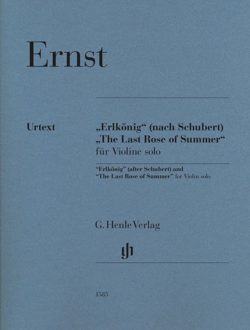 \'\'Erlkonig\'\' (after Schubert) and \'\'The Last Rose of Summer\'\' - Ernst/Turban - Violin - Book