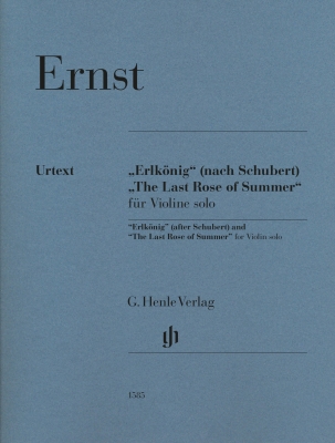 G. Henle Verlag - Erlkonig (after Schubert) and The Last Rose of Summer - Ernst/Turban - Violin - Book