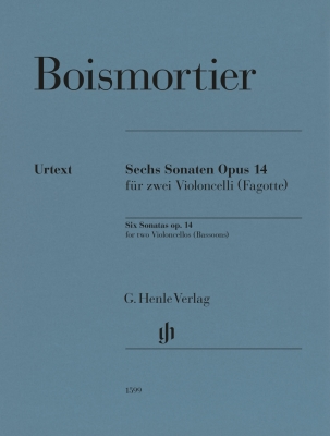 G. Henle Verlag - Six Sonatas Op. 14 - Boismortier/Umbreit - Two Cellos (or Bassoons) - Book