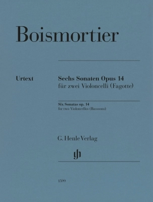 Six Sonatas Op. 14 - Boismortier/Umbreit - Two Cellos (or Bassoons) - Book