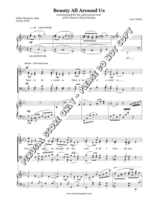 Beauty All Around Us - Nickel - SATB