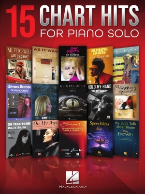 Hal Leonard - 15 Chart Hits for Piano Solo Livre