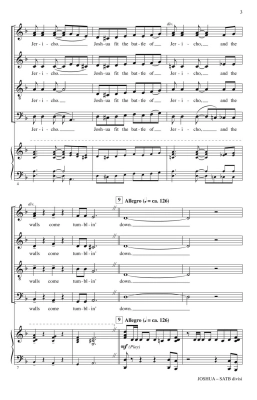 Joshua - Traditional Spiritual/Dilworth - SATB