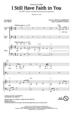I Still Have Faith in You - ABBA/Huff - SATB