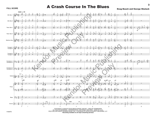 A Crash Course in the Blues - Beach/Shutack - Jazz Ensemble - Gr. Very Easy