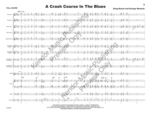 A Crash Course in the Blues - Beach/Shutack - Jazz Ensemble - Gr. Very Easy